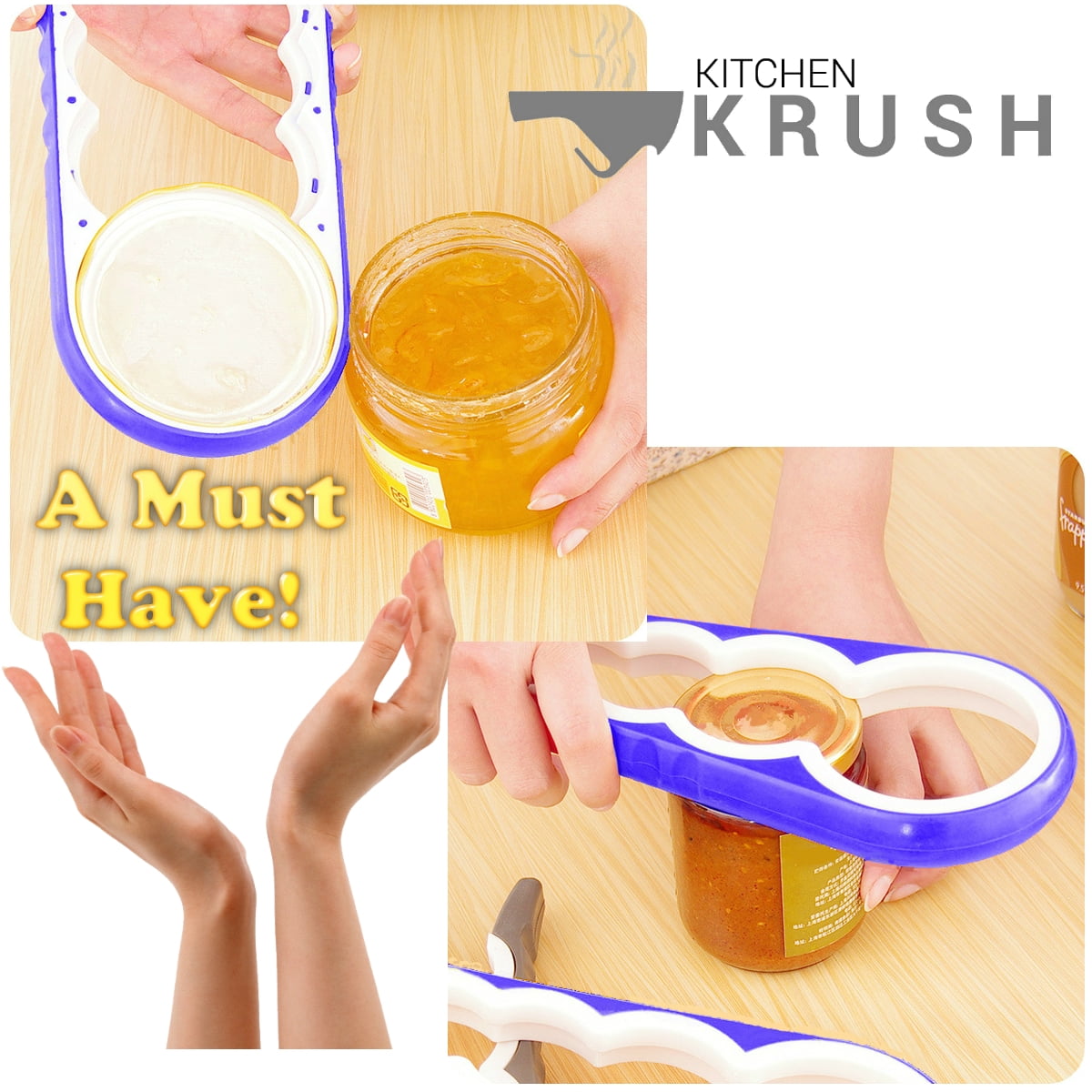 Kitchen Utensils Gadgets Jar Opener Bottle Opener Can Opener