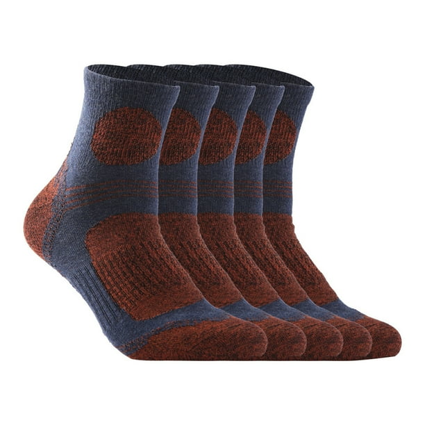 Qarigey 3 pares de calcetines de algodón de tubo medio teñido calcetería cómodo calentador de pies antideslizante accesorio portátil primavera Medias hombres grises azules Qarigey AP013197-10