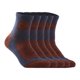 thumbnail image 1 of Qarigey 3 pares de calcetines de algodón de tubo medio teñido calcetería cómodo calentador de pies antideslizante accesorio portátil primavera Medias hombres grises azules Qarigey AP013197-10, 1 of 6