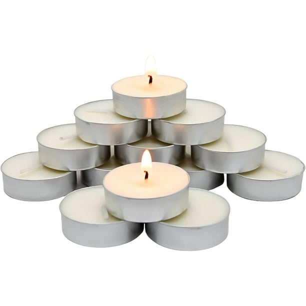 Set de 50 Velas Decorativas Bluelander, Sin Humo Y Sin Olor, Cera de Soja