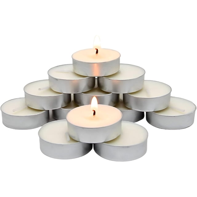 Set de 50 Velas Decorativas Bluelander, Sin Humo Y Sin Olor, Cera de Soja