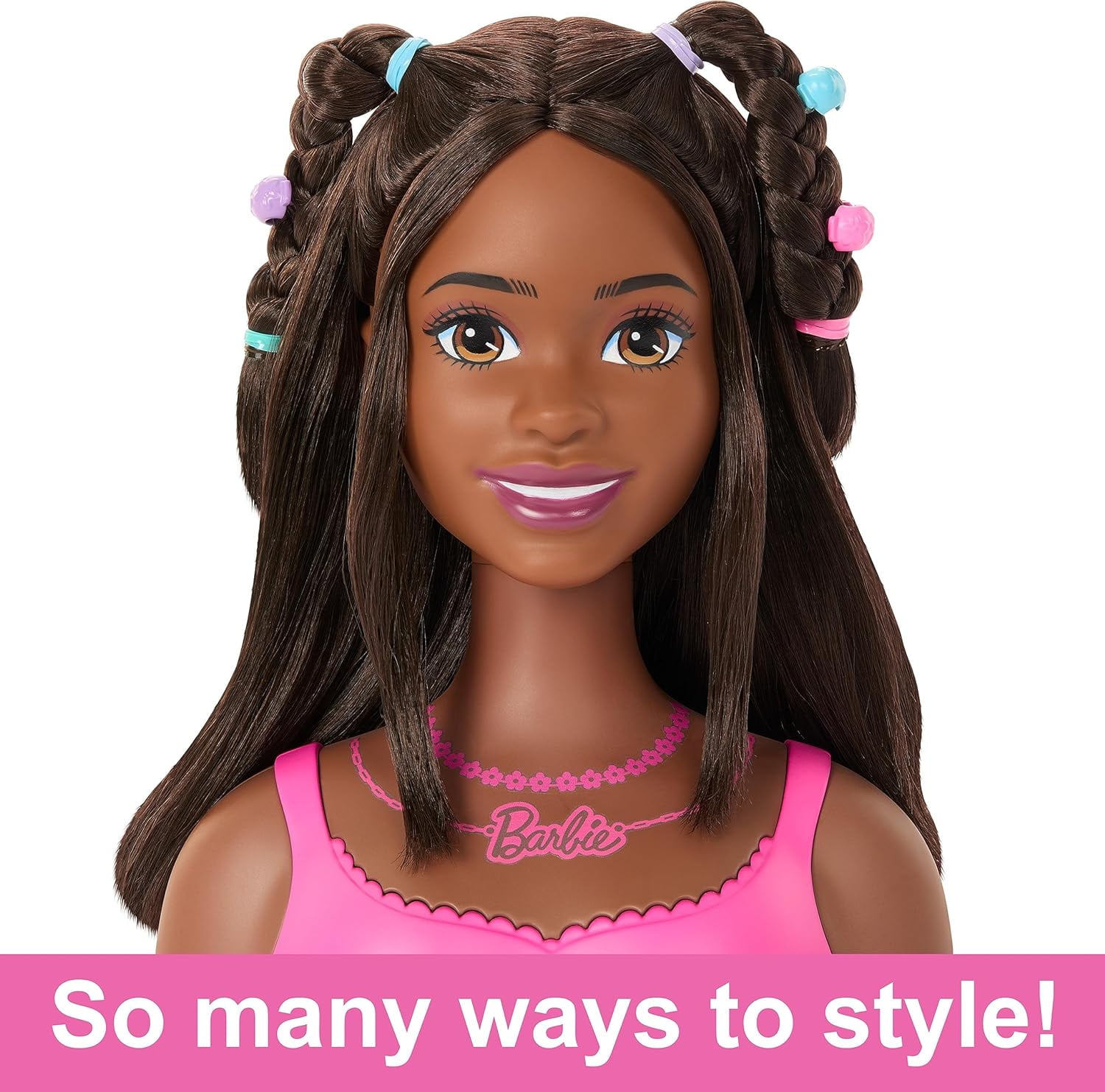 Barbie Styling Head with Brunette Hair