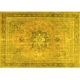 thumbnail image 1 of Ahgly Company Machine Washable Indoor Rectangle Persian Yellow Traditional Area Rugs, 7' x 10', 1 of 4