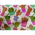 thumbnail image 5 of oneOone Polyester Lycra Fabric Leaves & Floral Block Printed Craft Fabric BTY 56 Inch Wide, 5 of 5