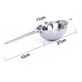 thumbnail image 2 of Small Double Boiler Pot for Melting Chocolate, Stainless Steel Rust Resistant Heat Resistant Handle Dishwasher Safe for Home Kitchen, Double Boiler Pot Set for Butter Cheese Wax, 2 of 5