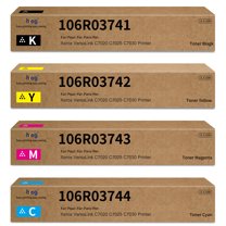 C7020 C7030 Toner Cartridge 106R03741 106R03744 106R03743 106R03742 Compatible for Xerox VersaLink C7020 C7025 C7030 Printer BK C M Y (4 Pack)