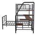 thumbnail image 5 of Churanty Twin Over Full Loft Bed Metal Frame with Desk and Ladder and Separate Platform Bed, 5 of 8