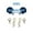 White, Baby Blue, variant on University of North Carolina at Chapel Hill Gameday Stack of Two Set Of Earrings Perfect For Tarheel Gameday