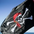 thumbnail image 2 of In the Breeze 3712 — Jolly Roger Embroidered 3x5 Double Sided Grommet Flag, Outdoor Pirate Flag, 2 of 2