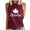 #02 Wine, variant on Amzcrzy Tank Top for Women Trendy Maple Leaf Print Canada Day Tank Tops Casual Round Neck Sleeveless Womens Tops Comfortable Summer Camisole Tops for Women