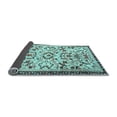 thumbnail image 2 of Ahgly Company Indoor Round Animal Light Blue Traditional Area Rugs, 3' Round, 2 of 4