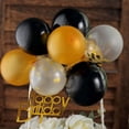 thumbnail image 2 of Efavormart Set of 9 Confetti Balloon Cloud Cake Topper, Mini Balloon Garland for Cake Decoration - Black  | Gold | Clear, 2 of 11