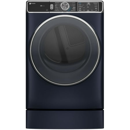 GE Profile - 7.8 Cu. Ft. Stackable Smart Electric Dryer with Steam and Sanitize Cycle - Sapphire Blue