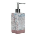 thumbnail image 5 of Mainstays 17-Piece Coastal Polyester/Ceramic Shower Curtain & Shower Curtain & Bathroom Accessory Set, White and Pink, 5 of 7