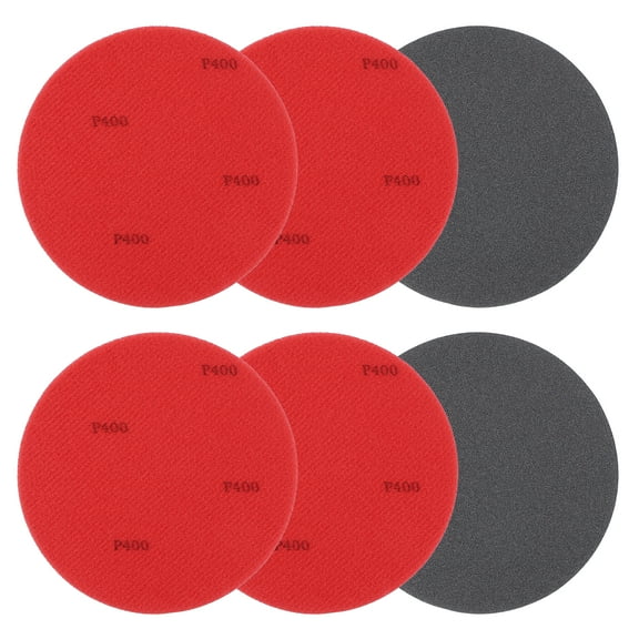 Bowling Ball Sanding Pads, Hook and Loop Sanding Sponge Discs for Resurfacing - Grit 400 & 5 Inch & 6 Pack
