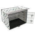 thumbnail image 6 of Cartoon Dog Crate Cover, Stars and Little Spots Sketchy Drawn by Hand on a Plain Background, Easy to Use Pet Kennel Cover Small Dogs Puppies Kittens, 7 Sizes, Dark Violet Blue White, by Ambesonne, 6 of 6