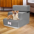 thumbnail image 4 of Dog Stairs Ladder Anti Slip Removable Small Cat Washable Pet Ramp Indoor Outdoor gray, 4 of 8