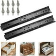 thumbnail image 1 of 1 Pair Cold Rolled Steel Drawer Slides Drawer Slides 30cm Full Extension Drawer Track with Screws Sliding Drawer Track Heavy Duty Durable Drawer Slide, 1 of 5