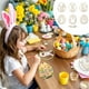 thumbnail image 5 of Fiudx Adornos de Conejito de Pascua de Madera, Sin Terminar, con Virutas de Madera, Divertidos para Pintar y Hacer Manualidades, Perfectos para Colgar, Decoración Navideña, Versátiles para Fiestas de, 5 of 6