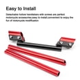 thumbnail image 3 of Universal Motorcycle Handlebars 7/8' 22mm Adjustable Detachable Handle Bar Steering Hangers for Race Bobber Motocross Dirt Pit Bike ATV Ebike, 3 of 5