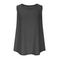 thumbnail image 4 of NTACZA Womens Tops Comfy Plus Size Gray Sleeveless Casual Solid Tank Tops Women's Blouses and T Shirts XXXXXL, 4 of 8