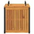 thumbnail image 5 of vidaXL Patio Cushion Box Garden Outdoor Furniture Solid Wood Acacia and Steel, 5 of 9