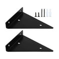 thumbnail image 3 of yuksok Support d'Étagère d'Angle Triangle Support Mural Robuste Moderne Noir B, 3 of 9