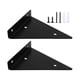 thumbnail image 3 of Soporte de estante de hierro resistente, moderno, triangular, invisible. Negro B, 3 of 9