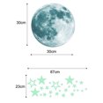 thumbnail image 2 of Extraíble Moon Stars Glow In The Dark Sticker para niños Night Luminous Room Wall Decal Stickers MFZFUKR SNFLD421, 2 of 9