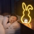 thumbnail image 5 of SUTENGDA 2pcs Easter Window Lights Easter Eggs Bunny Lights Decorations Battery Operated Easter Lights with Suction Cup Easter Decorations for Home Indoor Easter Party Decor, 5 of 5