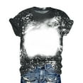 thumbnail image 4 of T-shirts pour Femmes Été Mode Estivale pour Femmes Ajusté à Nouer Col Rond Manches Courtes T-Shirt T-shirts pour Femmes Mode T-Shirts pour Femmes pour l'Été T-Shirts pour Femmes Manches Courtes, 4 of 7