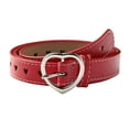 thumbnail image 4 of Fashion Belts for Women Fashion Waist Belt Women Leather Belts with Gold Buckle Jeans Pants Dress Ladies Fashion White Belt Red Skinny Belts for Women Thin Belts for Women Silver Buckle,Sky Blue, 4 of 6