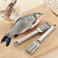 thumbnail image 5 of 3PCS Fish Scales Remover, Stainless Steel Handle Fish Scraping Scale Shaver, Portable Fish Scales Tool, for Indoor Outdoor, 5 of 6