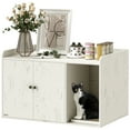 thumbnail image 1 of PawHut Cat Litter Box Enclosure, 32" Hidden Litter Box Furniture, 1 of 10