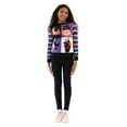 thumbnail image 6 of Jollidays Girls Halloween Colorblock Cats Pullover Sweater, Sizes S - XL, 6 of 7