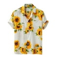 thumbnail image 1 of TIHLMK T-Shirts pour Hommes Chemise Décontractée Hawaïenne à Manches Courtes Colorée d'Été, 1 of 8