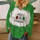 thumbnail image 1 of Ichuanyi liquidación de moda mujer cuello en v camiseta de manga larga en otoño impresión navideña blusa suelta tops ICHUANYI WER202308240332, 1 of 6