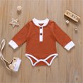 thumbnail image 2 of Aayomet Baby Winter Romper Baby Jumpsuit Hooded Rompers Long Sleeve Onesies Outwear Outfits,Brown 2-3 Years, 2 of 3