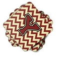 thumbnail image 2 of Letter Y Chevron Maroon and Gold Foam Coaster Set of 4, 2 of 3