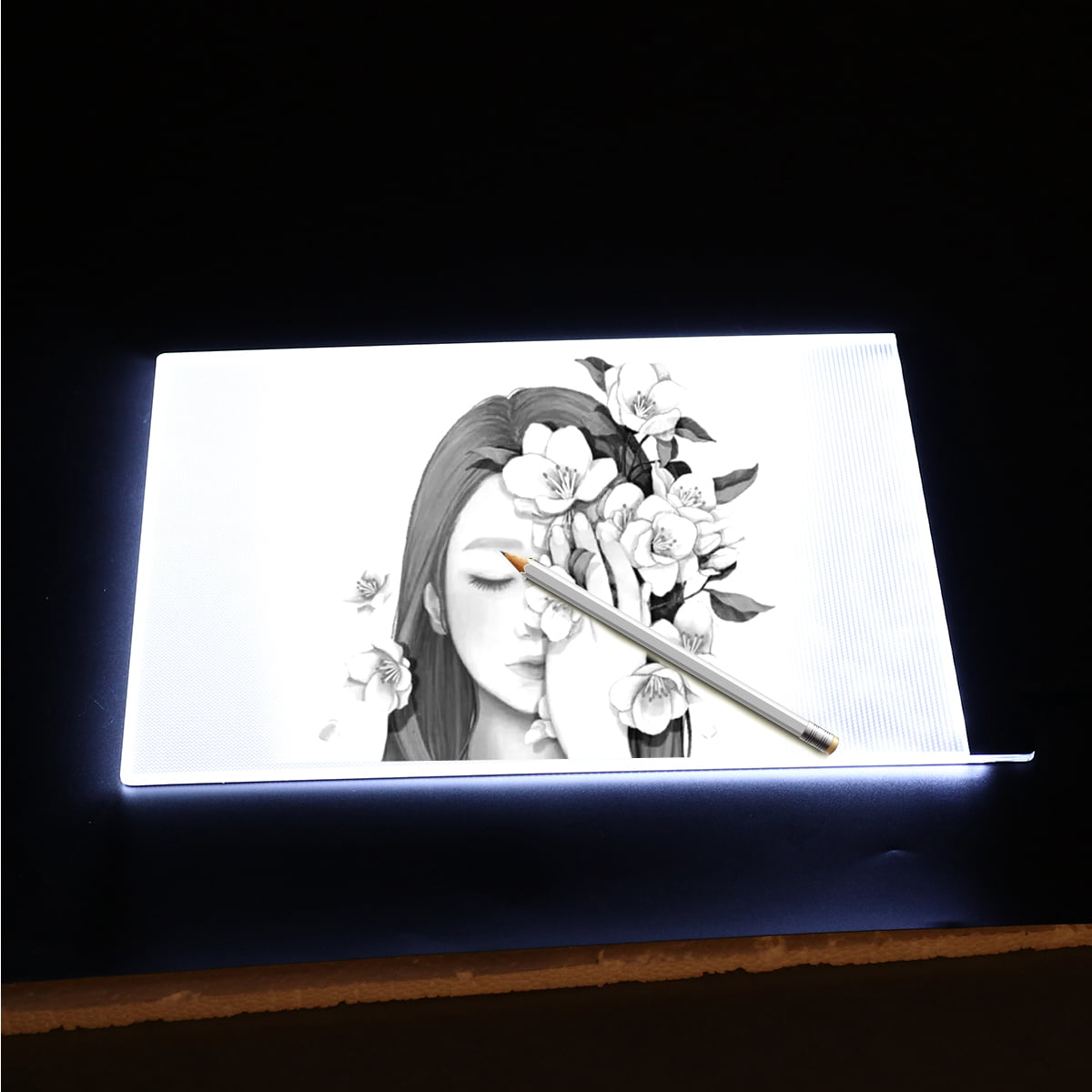 Semyifu Light Box for Tracing, A4 Light Table Diamond Painting Light Board Accessories Drawing Supplies for Artist Drawing Anime Trac