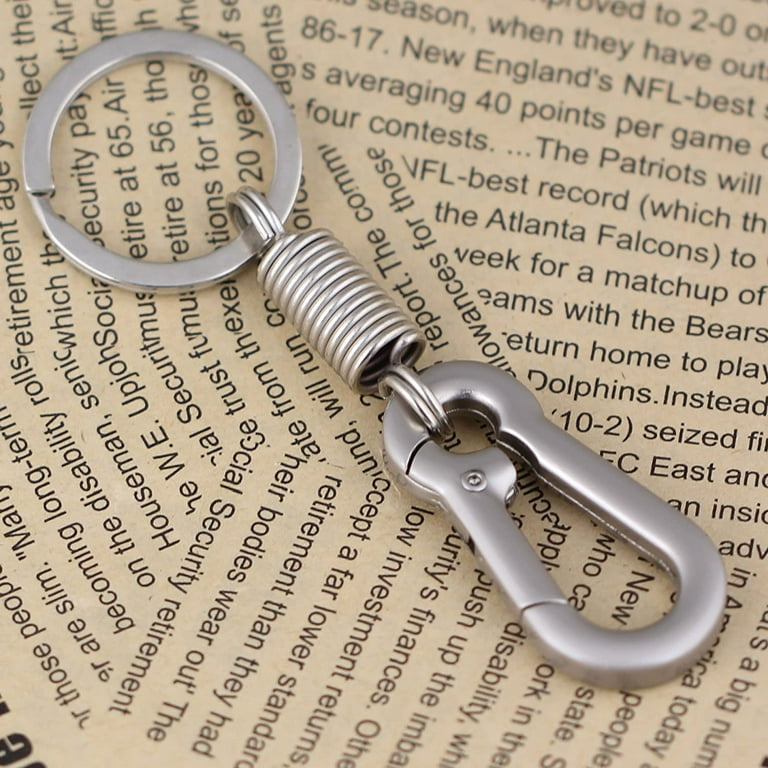 Heldig 4 Pack Metal Keychain Key Clip Hook, Key Rings Key Chain