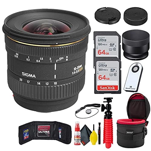 Sigma 10-20MM F/4-5.6 EX DC F/ SONY A Mount   Accessories Bundle