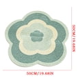 thumbnail image 2 of PYURTEP Flower Shaped Bathroom Rugs Non-Slip Layered Bath Mat Super Cute Quick Drying Bath Rugs, Floral Soft and Fluffy Floor Mat for Bathroom, 2 of 6