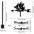 thumbnail image 2 of Iron Wind Direction Indicator Weathervane for Outdoor Garden Wind Measuring Tool Ship 260~265x358mm, 2 of 6