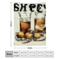 thumbnail image 3 of FCXZI Alcohol Cross Stitch Warm Cozy Flannel Blanket Multi-Purpose Gift 60*80in, 3 of 7