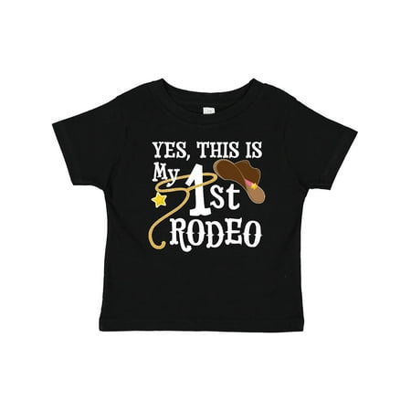 

Inktastic Yes This is My 1st Rodeo- Cowboy Hat and Lasso Gift Baby Boy or Baby Girl T-Shirt