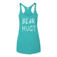 thumbnail image 2 of Bear Hug Lover | Womens Animal Lover Premium Tri-Blend Racerback Tank Top, Tahiti Blue, Medium, 2 of 3