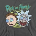 thumbnail image 2 of Rick and Morty Blown Minds Unisex Adult Pull-Over Hoodie, Charcoal, 2X-Large, 2 of 5
