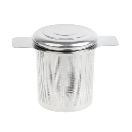 

JUNTEX 1Pc Reusable Stainless Steel Tea Infuser Basket Fine Mesh Strainer 2 Handles