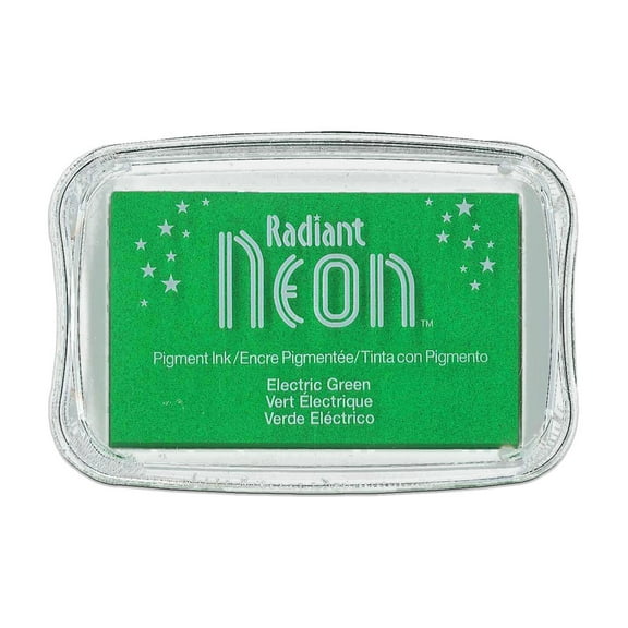 Radiant Neon Pigment Ink Pad Lg Electric Green
